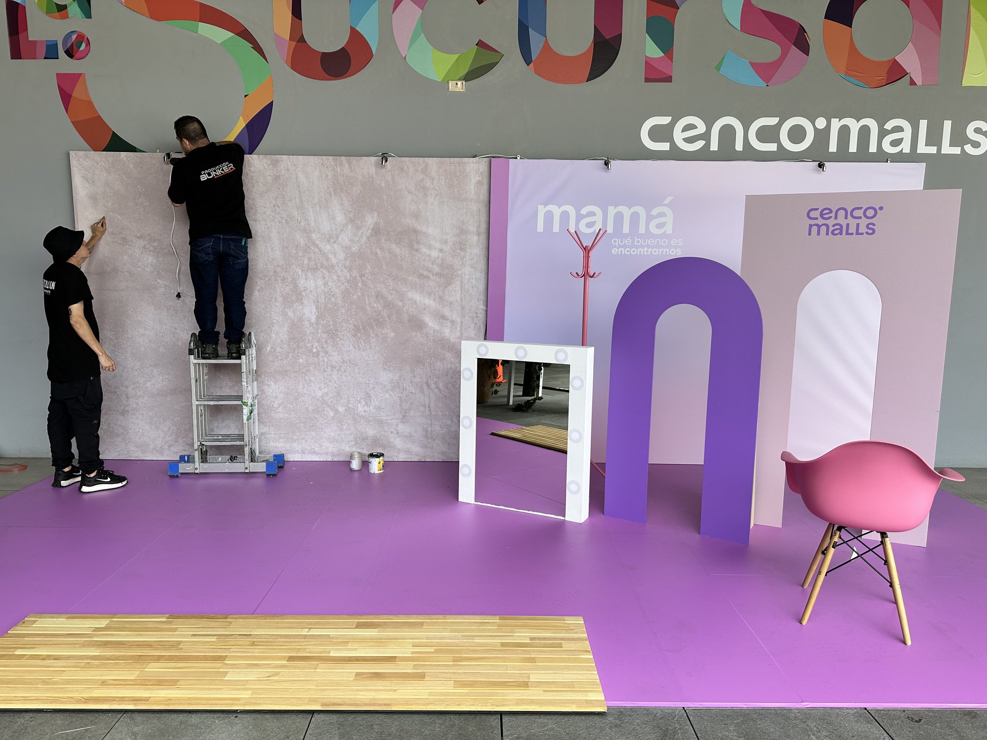 Decoración estacional Cencosud Día de las Madres
